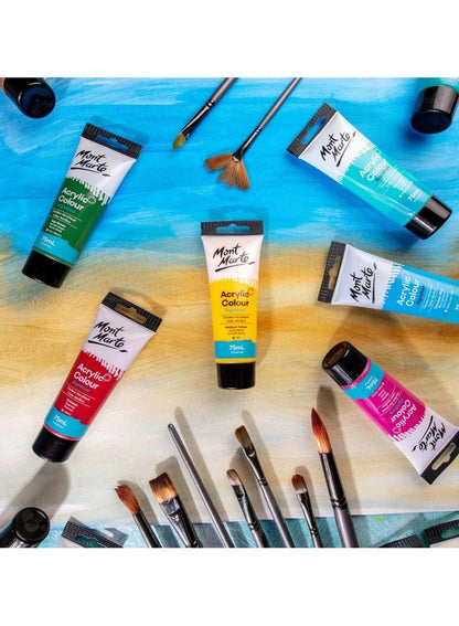 Mont Marte Signature Acrylic Paint 75ML Tube Medium Yellow