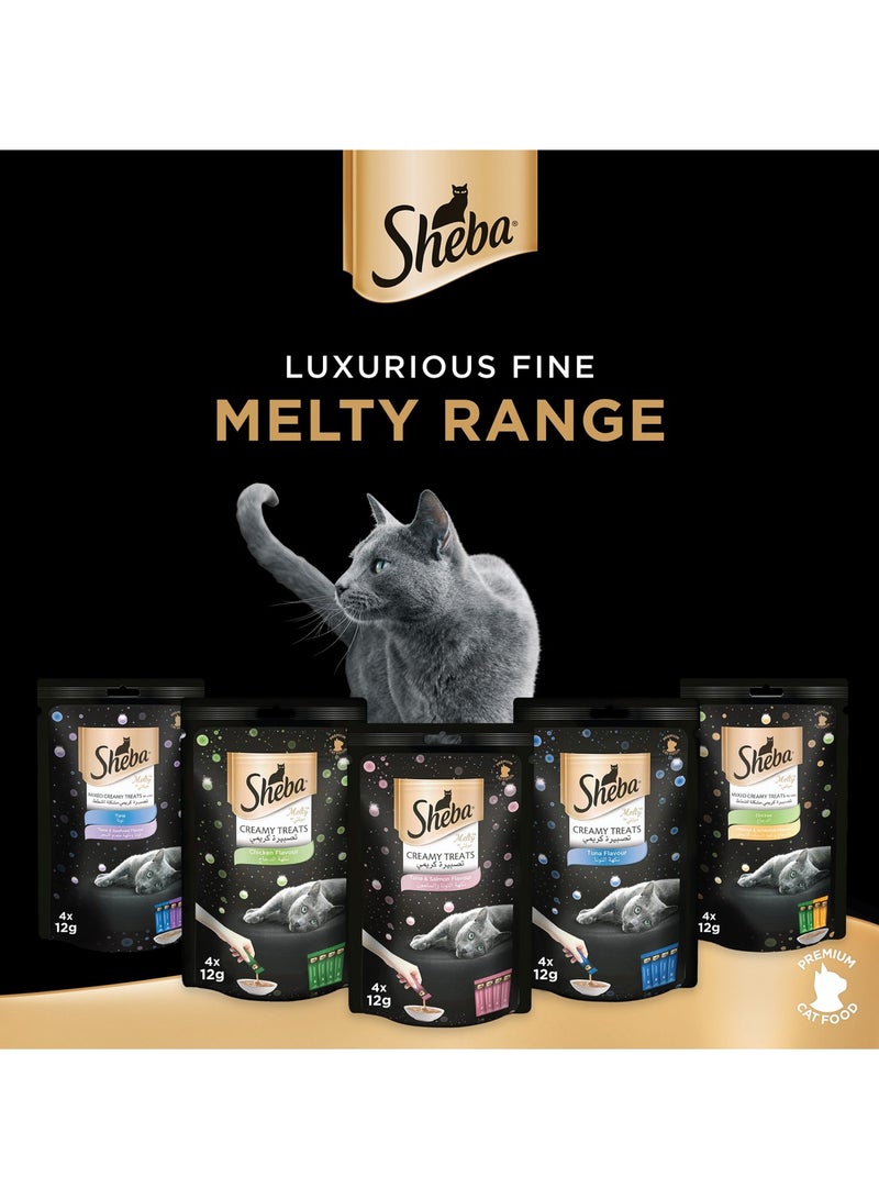 Sheba Melty Creamy Treats for Cats - Tuna & Seafood