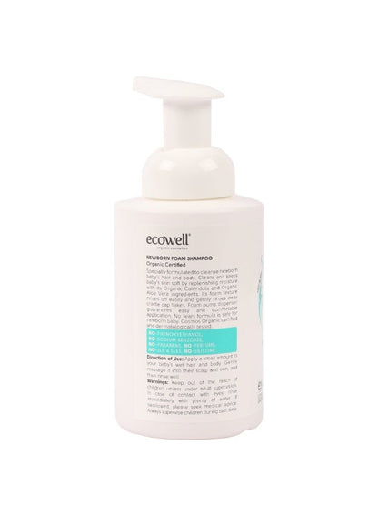 ECOWELL Organic Newborn Foam Shampoo 300 ML