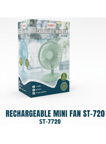 SUNTECH Rechargeable Mini Fan Assorted Colors