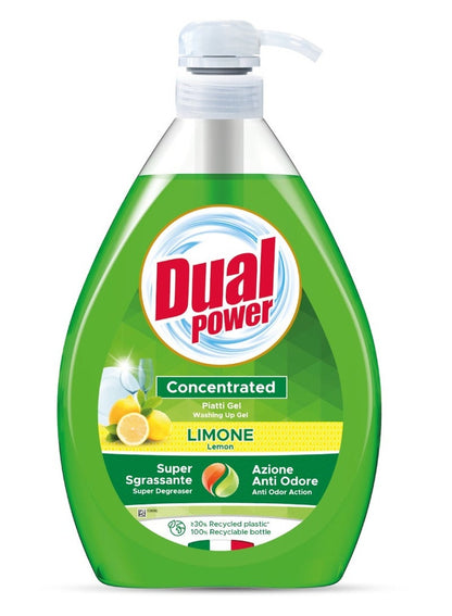 Dual Power Concentrated Dish Liquid Lemon 1000 ML