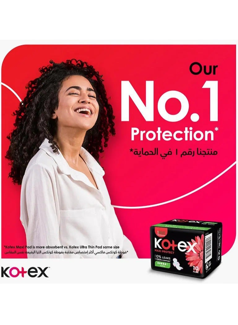 Kotex Maxi Protect Pads Super with Wings