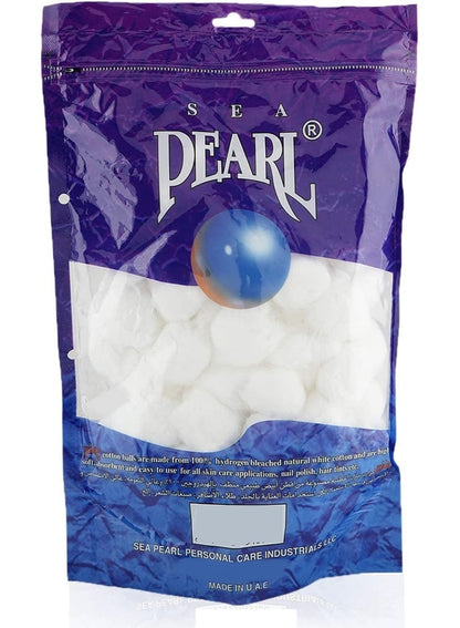Sea Pearl Cotton Balls 100 Pack - Premium Quality