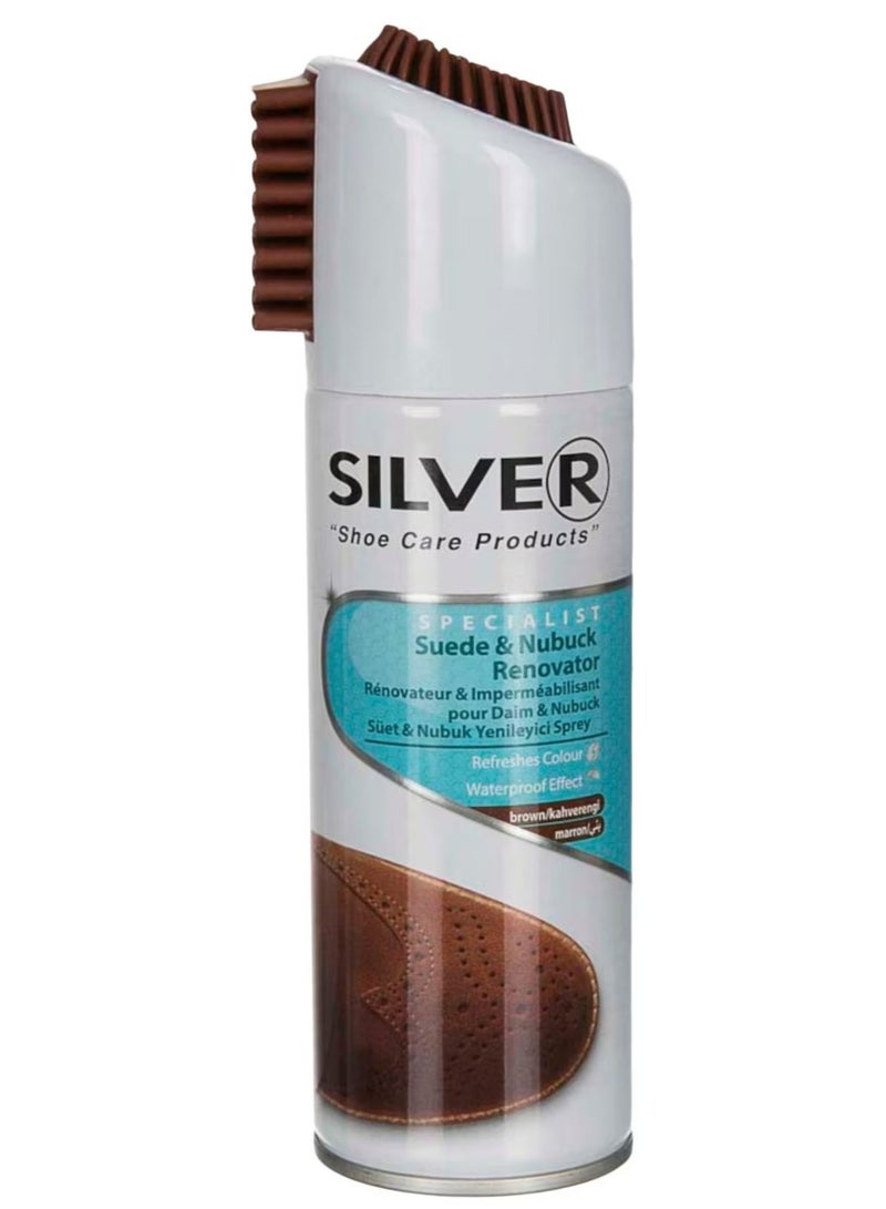 Silver Specialist Suede & Nubuck Renovator Brown 200 ML