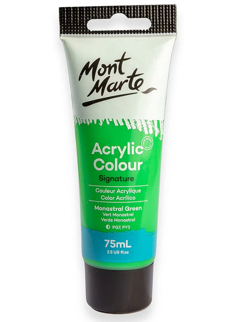 Mont Marte Acrylic Colour Paint Monastral Green 75 ML