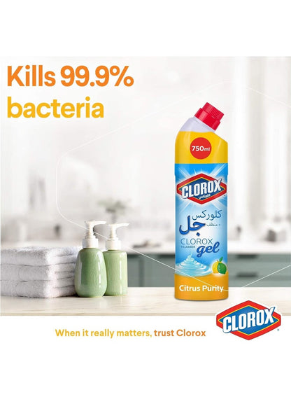 Clorox Citrus Bleach Gel And Cleaner 750 ML