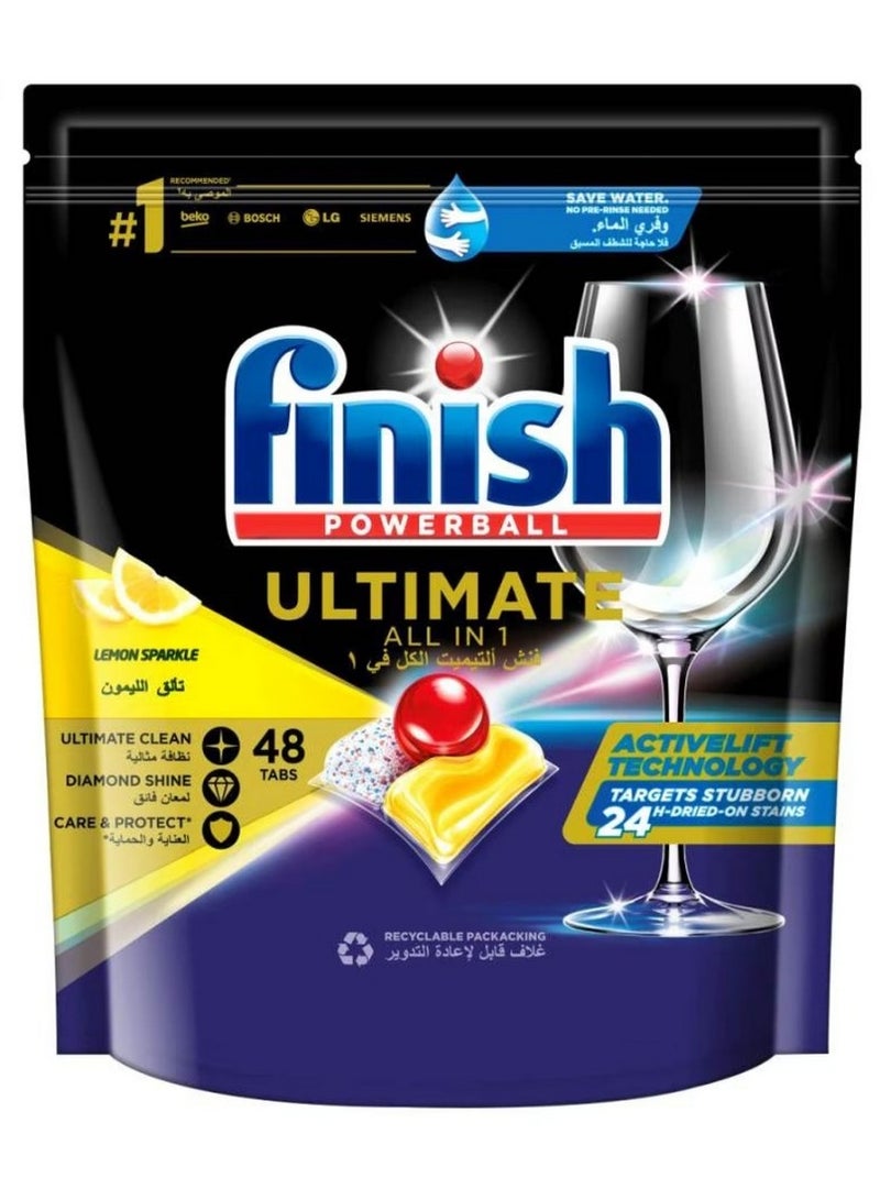 Finish Powerball Ultimate All in 1 Dishwasher Tablets