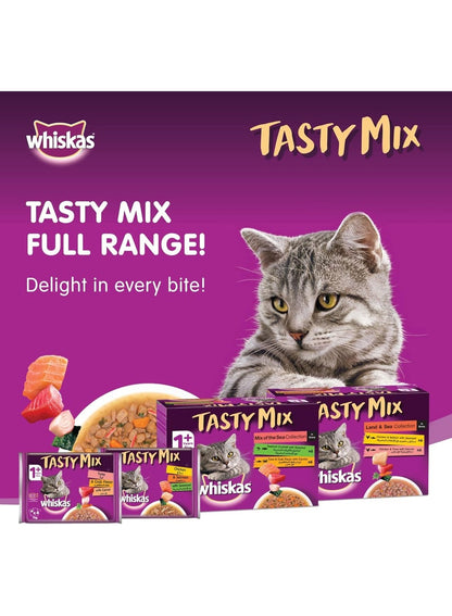 Whiskas Tasty Mix Tuna & Crab 70G x 4