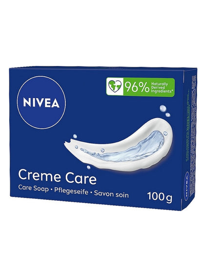 bar 100g, care soap, care soap bar, creme care, creme care soap, hand soap, hand wash, keep hands, nivea, oils cares, rich foam, soap bar, soap bar 100g, soft hand, wash soap