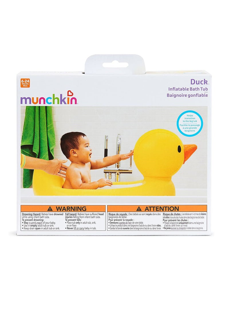 Munchkin White Hot Inflatable Duck Tub - Premium Baby Bath