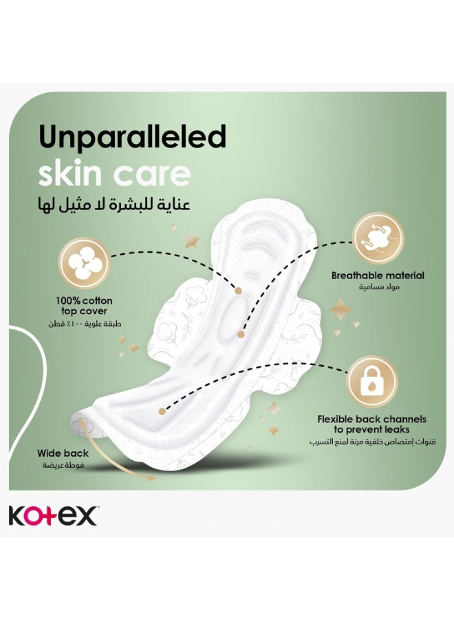 Kotex Natural Maxi Protect Thick Pads - Overnight