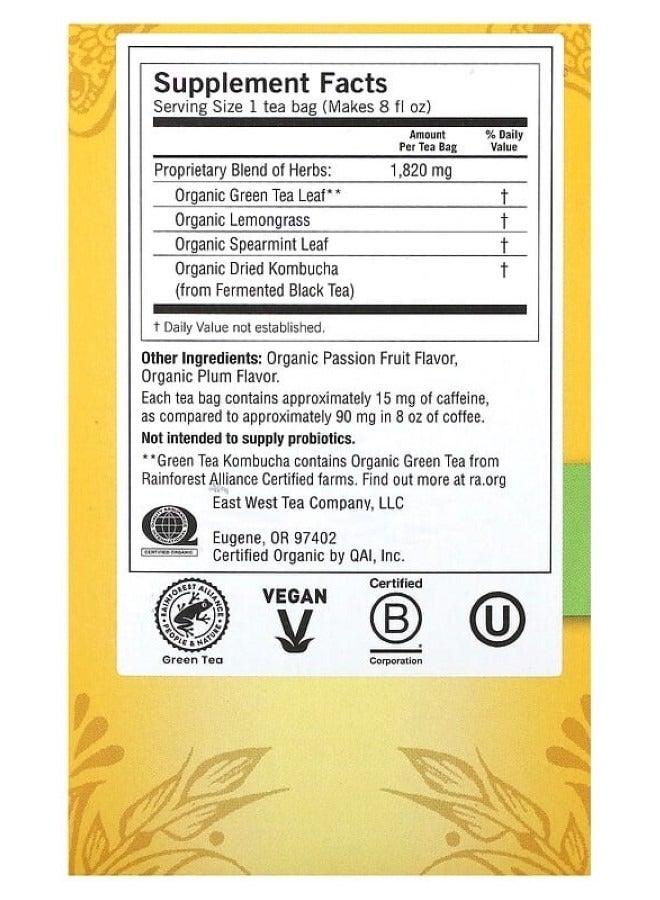 YOGI Green Tea Kombucha - Refreshing Antioxidant Blend