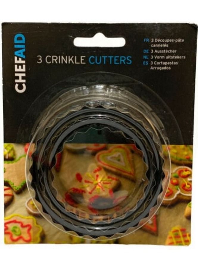 ChefAid Crinkle Cutters Pack of 3 - Chef Aid