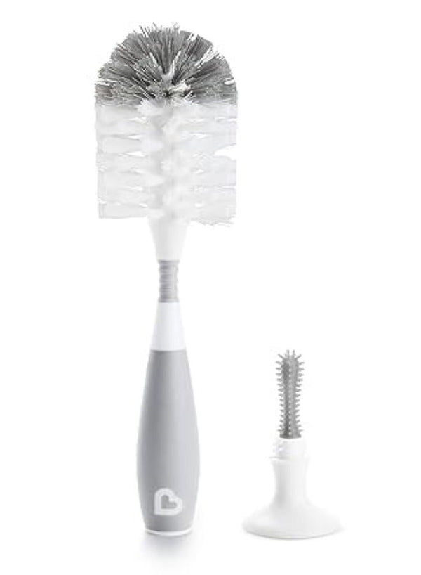 Munchkin Bristle Bottle Brush Grey