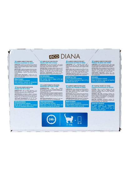 Eco Diana Cat Food in Gravy, 100G Pack of 12