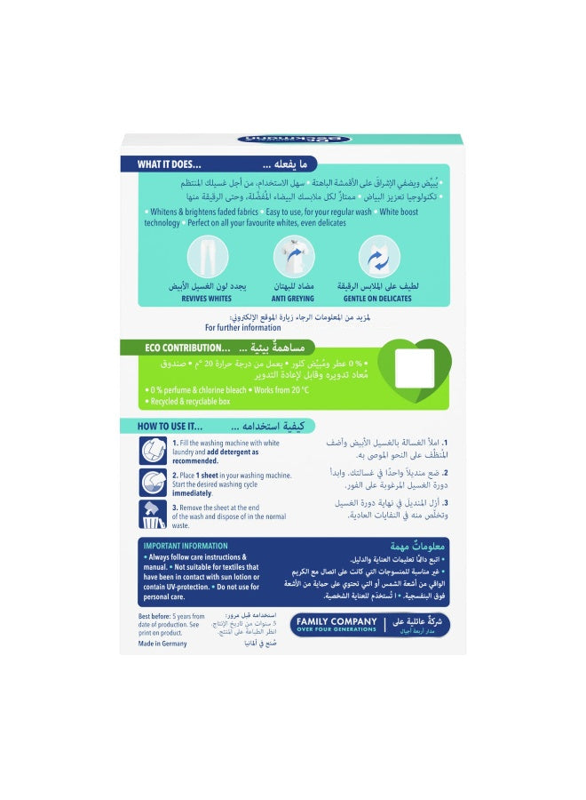active white, active white sheets, add one, dr beckmann, one sheet, place one, revive white, sheets keep, sheets revive, sheets revive white, simply add, washes eco, white boost, white sheets, white sheets revive