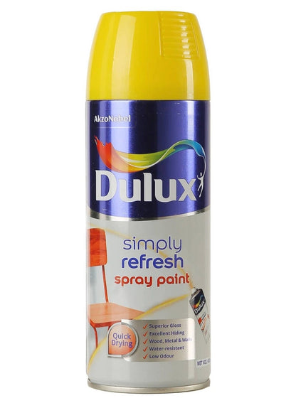 Dulux Simply Refresh Spray Paint Gloss Canary Yellow
