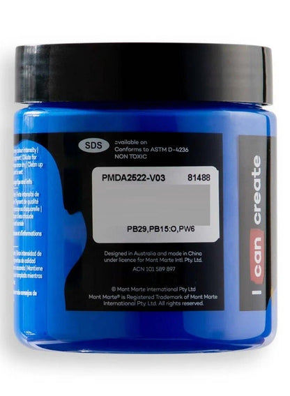 Mont Marte Cobalt Blue Acrylic Paint 250ML