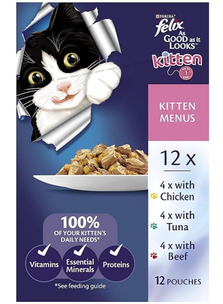 FELIX Kitten Menus in Jelly Pouch - PURINA