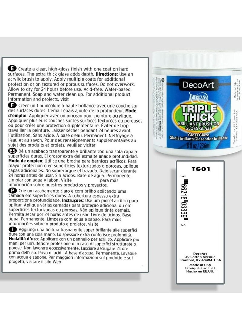 DecoArt Triple Thick Gloss Glaze 118 Ml