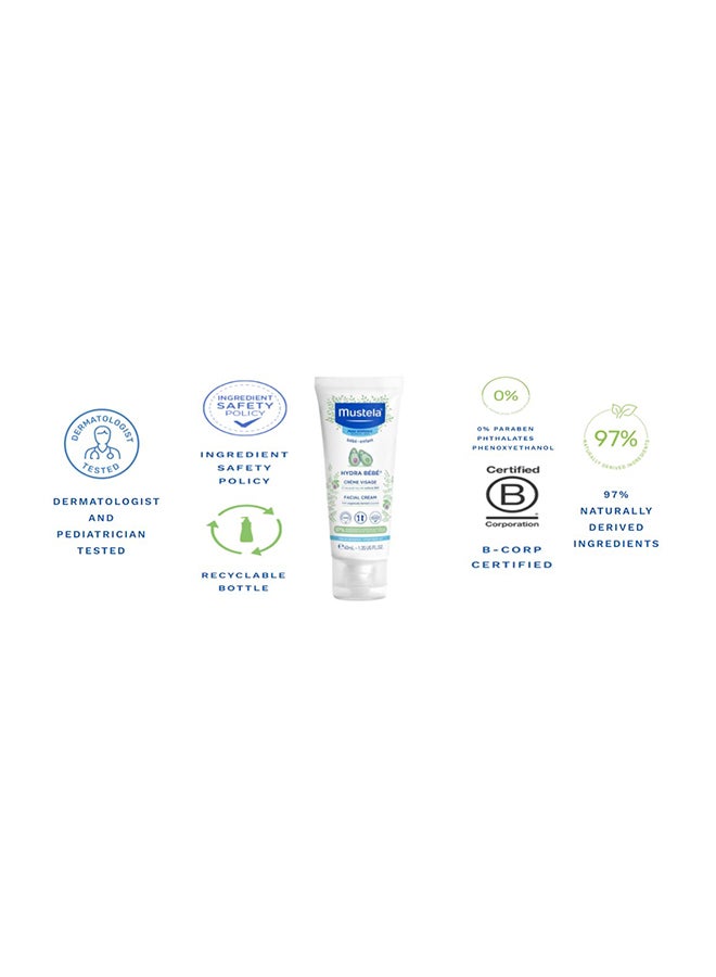 Mustela Hydra Bebe Facial Cream for Normal Skin