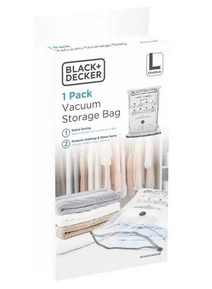 Vacuum Storage Bags Large 60x80cm BLACK&DECKER