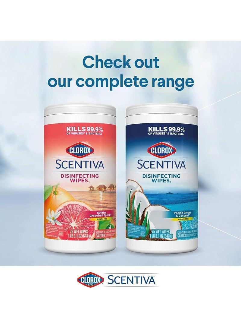 Clorox Scentiva Disinfecting Wipes 75Ct