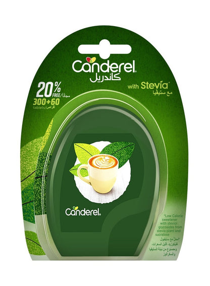 Canderel Stevia 300+60 Tabs Sweetener