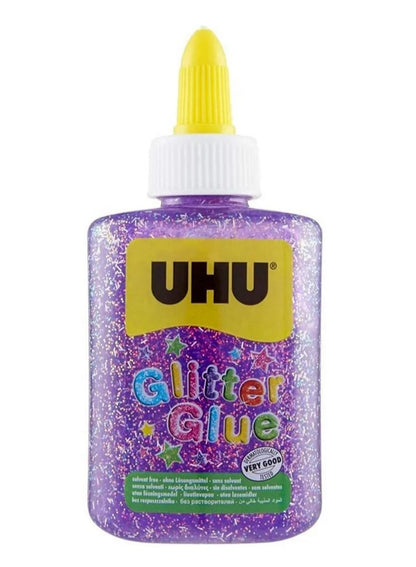 UHU Glitter Glue Purple Bottle 88.5 ML