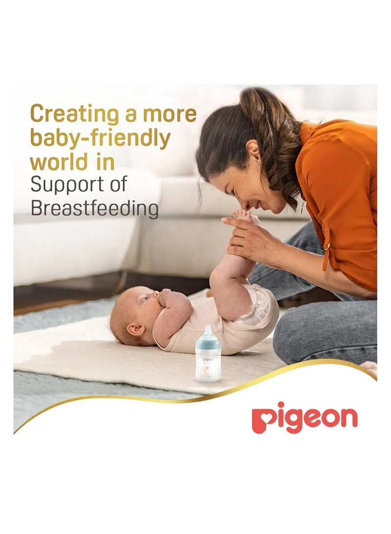 Pigeon Softouch Wide Neck Plastic Nursing Bottle 160ML