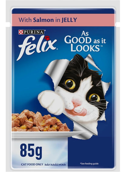 Purina Felix Salmon Cat Wet Food 85G