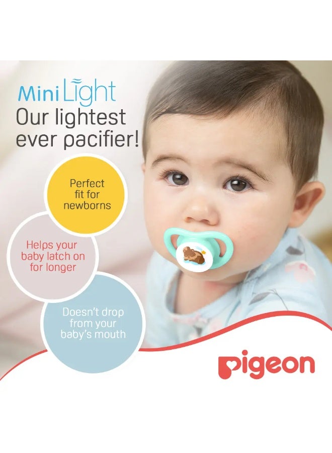 Pigeon Mini Light Dino Egg & Squirrel Pacifier Set