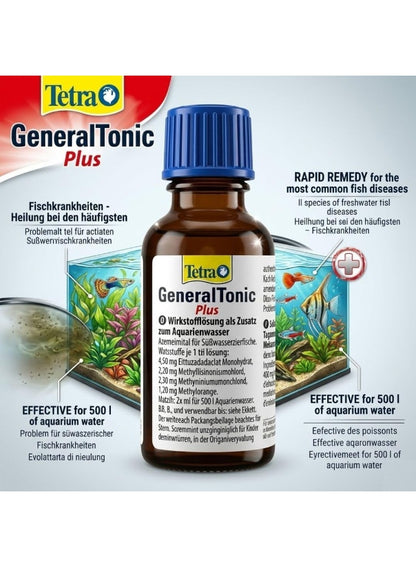 even loss, fin rot, fins dull, fish care, general tonic, general tonic plus, mouth rot, multi-purpose, plus medicine, rot mouth, tetra, tonic plus, tonic plus medicine, type fish, wide range