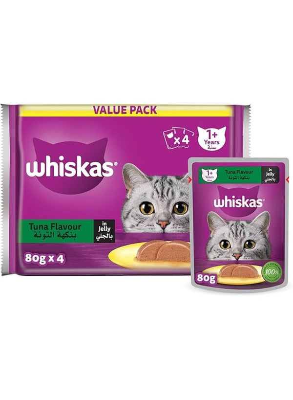 Whiskas Wet Cat Food Tuna 80G X 4