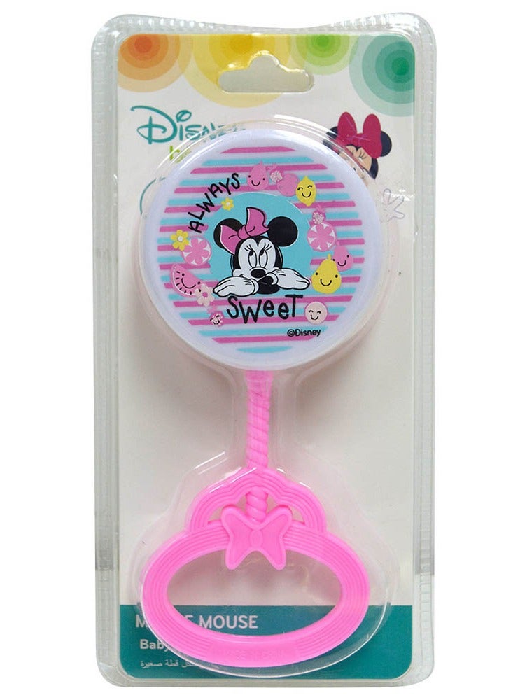 Disney Baby Minnie Mouse Rattle Toy Pink