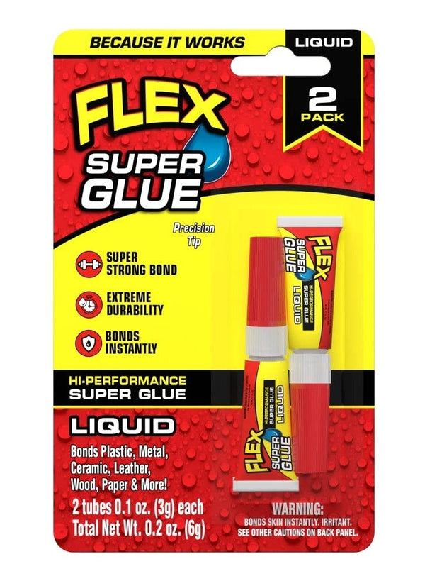 FLEX Super Glue Liquid 3 Gram - 2 Tubes