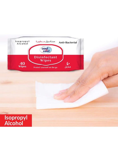 Anti Bacterial Disinfectant Wipes - Cool & Cool