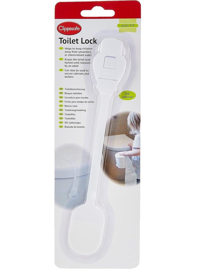 Clippasafe Easy Fit Toilet Lock for Child Safety