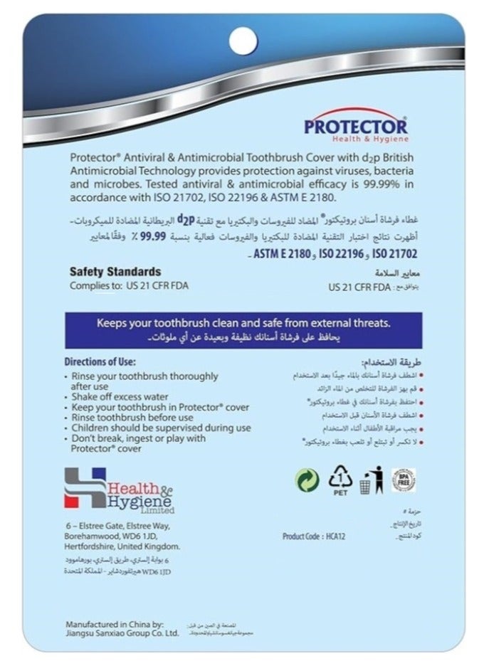 Antiviral Toothbrush Covers by Protector