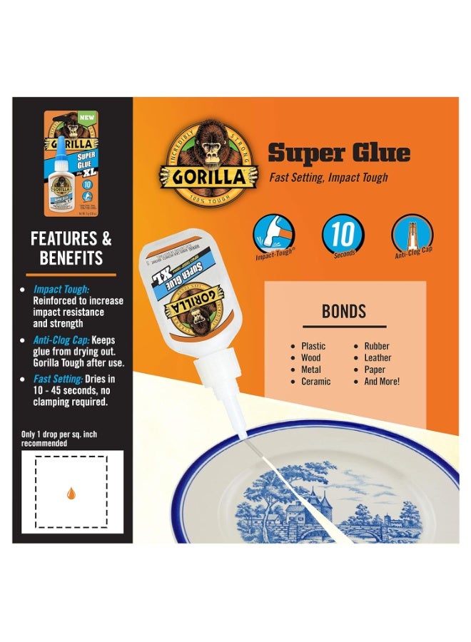 Gorilla Glue XL 25 Gram Clear Adhesive