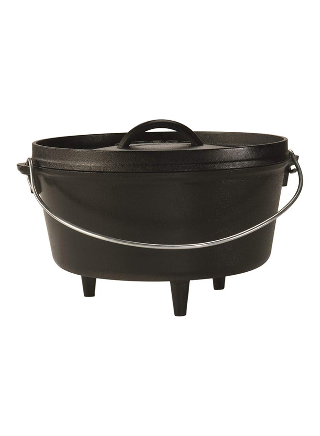 Lodge 10 Inch Deep Camp Dutch Oven Black