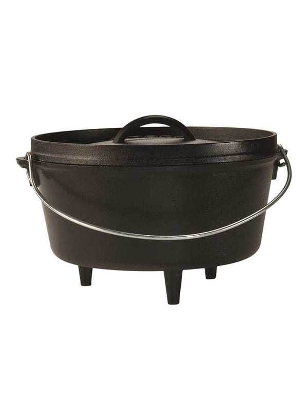 Lodge 10 Inch Deep Camp Dutch Oven Black