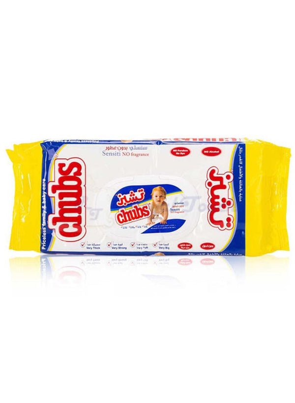 Chubs Sensiti No Fragrance Wipes 80 Pcs Pack