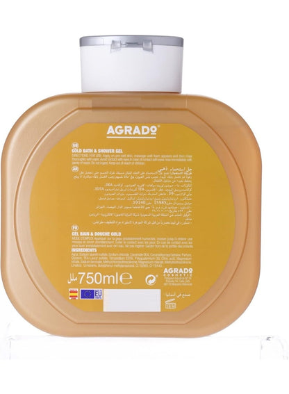 AGRADO Gold Bath And Shower Gel 750 ML