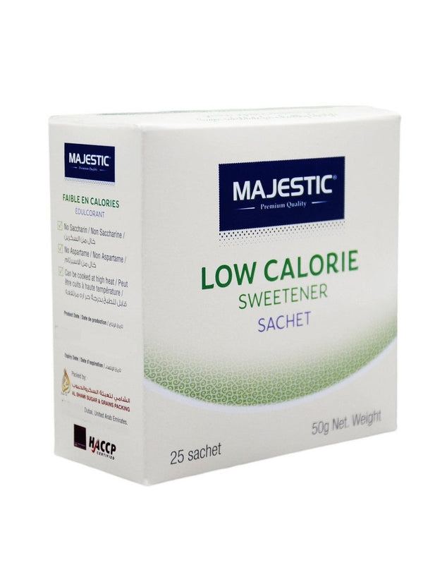 Majestic Low Calorie Sweetener Sachets - 25 Sachets