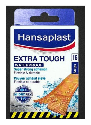 Hansaplast Extra Tough Waterproof Plaster 16 Strips