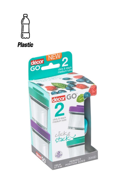 Decor Go 150 ML Snack Tub 2 Pack