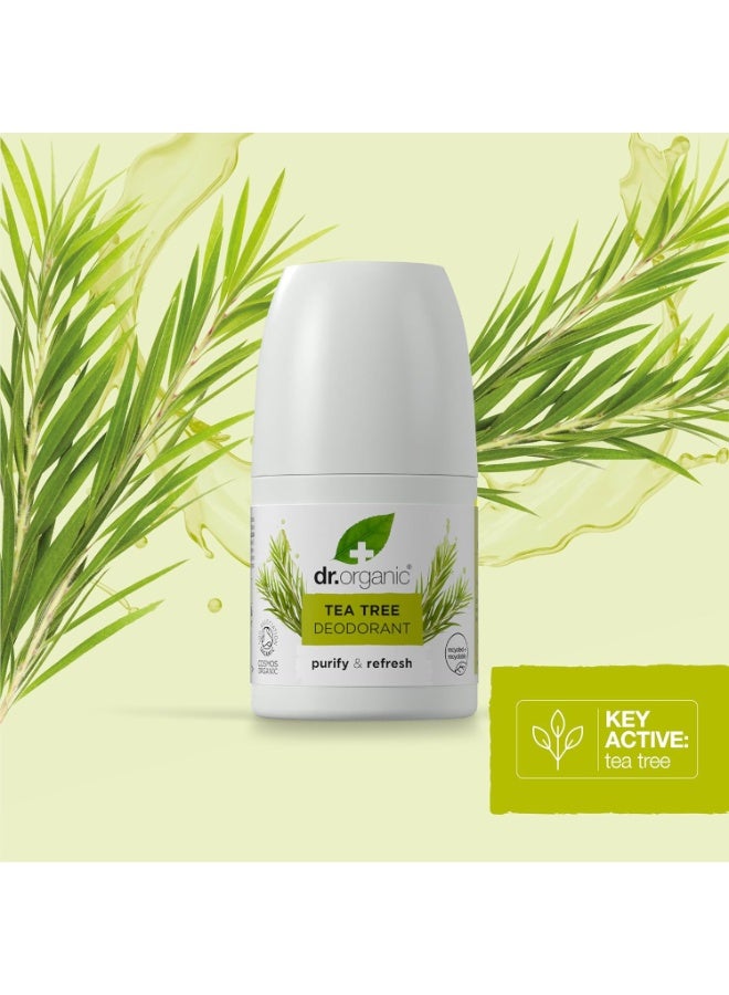 Dr.Organic Tea Tree Deodorant Roll On 50 ML