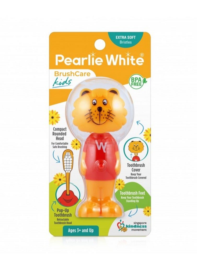 Fun Kids Toothbrush With Cover - Pearlie White