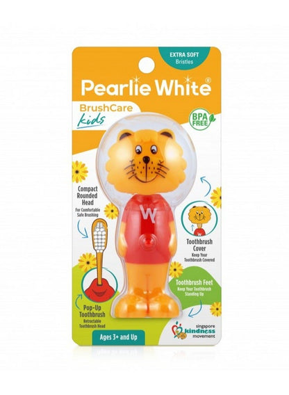 Fun Kids Toothbrush With Cover - Pearlie White